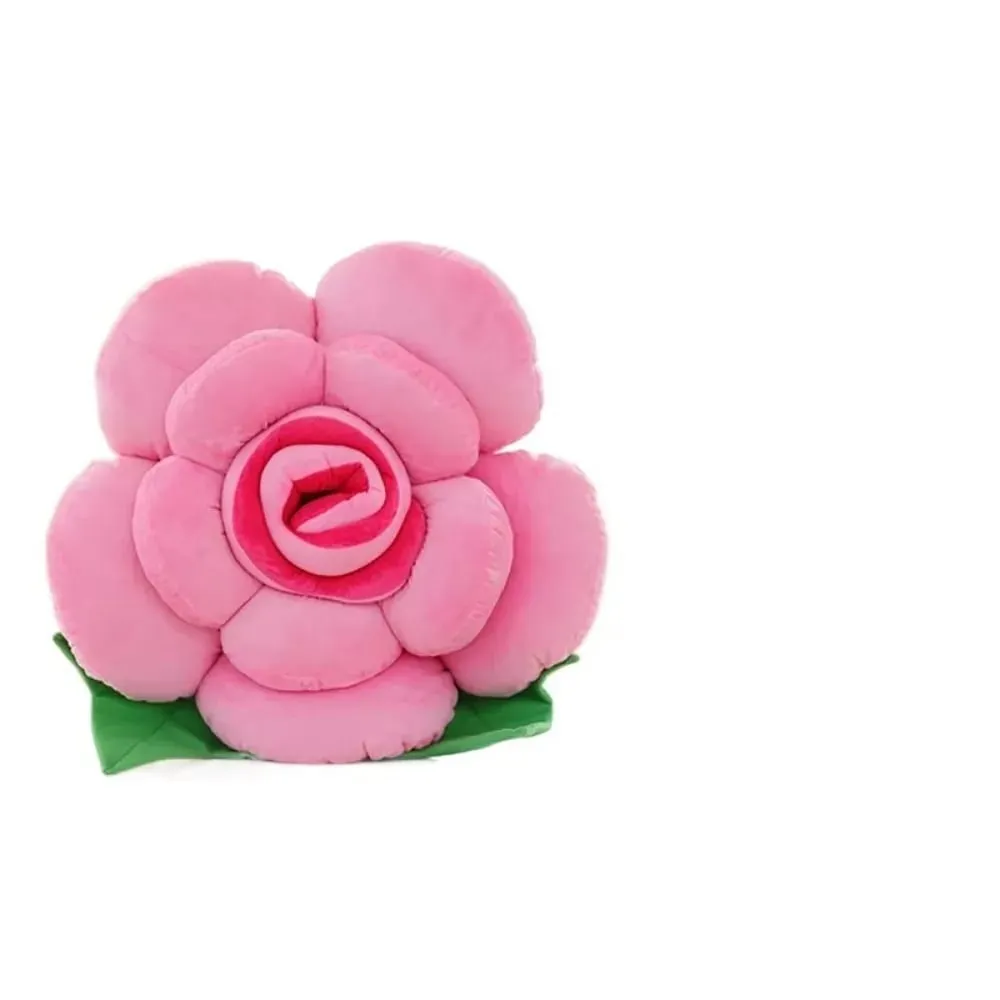 New Large Rose Shaped Pillow Simulated Colorful Sofa Flower Cushion Plush Car Interior Cushion Wedding Party Supplies — image 12