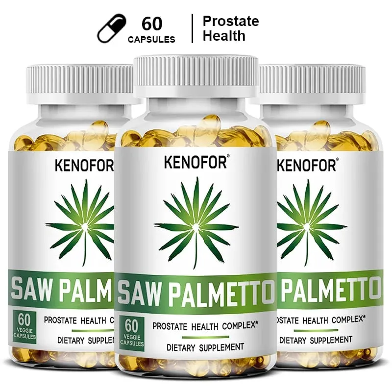 Saw Palmetto Extract Capsules Prostate Health Supplement Hair Growth for Mens Help Normal Urination Frequency — image 11