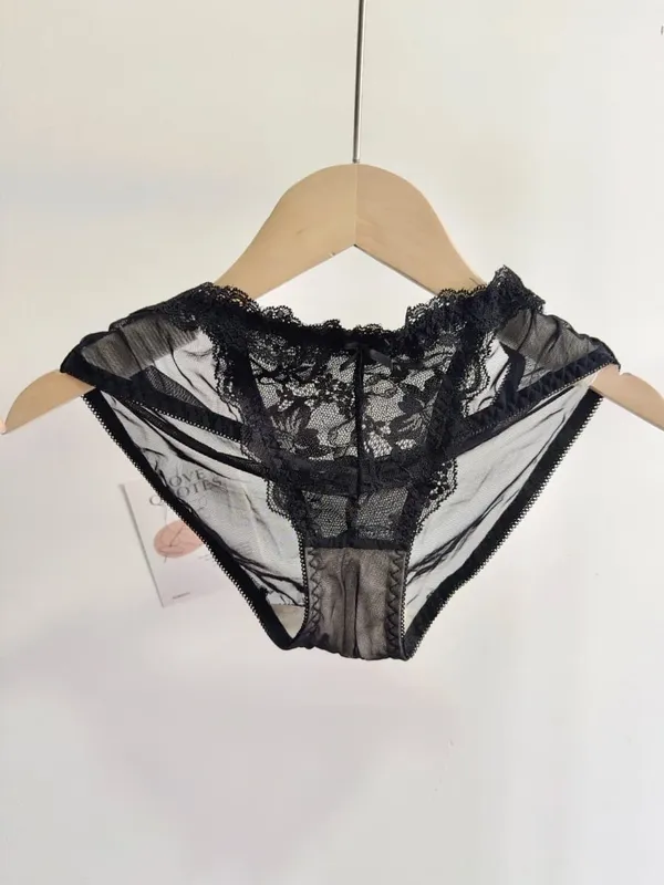 Conjunto de Lingerie Feminina com Fecho Frontal Sutiã Push-Up Sem Aro Com Bojo Fino Alças Delicadas Sexy e Requintado — image 5