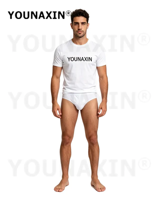 7 Pieces Overweight Men's Big And Tall White Briefs Cotton Plus Size Underwear Panties Undies L XL 2XL 3XL 4XL 5XL 6XL 7XL 8XL