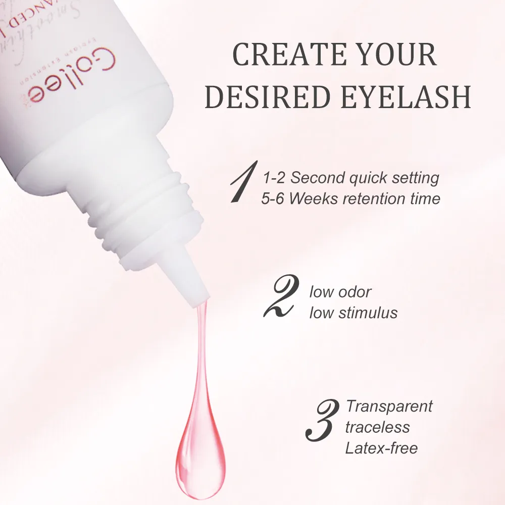 Gollee 0.5-1s Fast Dry Glue for Eyelash Extension Hypoallergenic Lash Extension Glue for Professional Artists Eyelashes Supplies — image 4