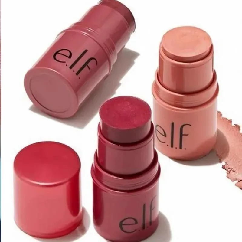 Elf Blush Contour Multi-functional Blush Stick Dual-use for Lips and Cheeks Matte Glow Primer Moisturizing Base Pore-minimizing