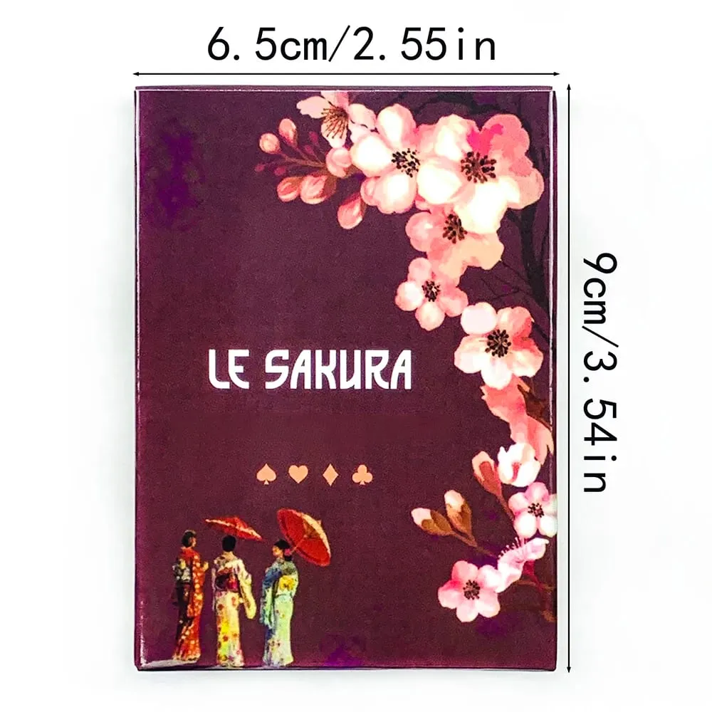 Nuovo gioco di carte Le Sakura 36 carte Cherry Blossoms elegante e compatto include una guida ideale per le pratiche spirituali di viaggio