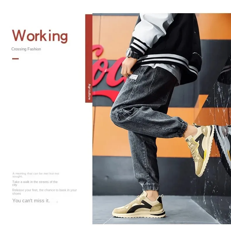 2026 Men's Lightweight Breathable Mesh Sneakers Casual Non-Slip Running Shoes Soft Sole Versatile Comfort for Teenagers — image 9