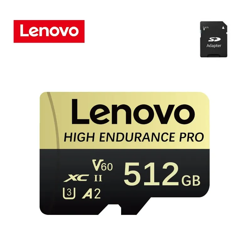Lenovo High Speed Class 10 Mini SD Memory Card 256GB Micro TF Card for Smartphone - 32GB 64GB 128GB 256GB 512GB Options Availabl
