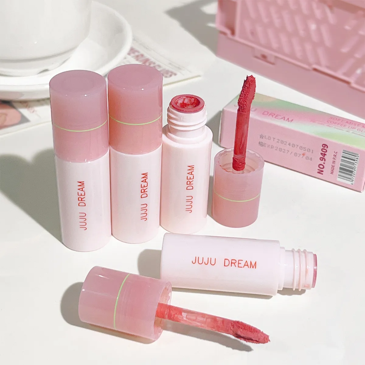 Soft mist milk coffee small milk tube lip glaze air-sensitive white mist velvet matte lip glaze lipstick — image 6