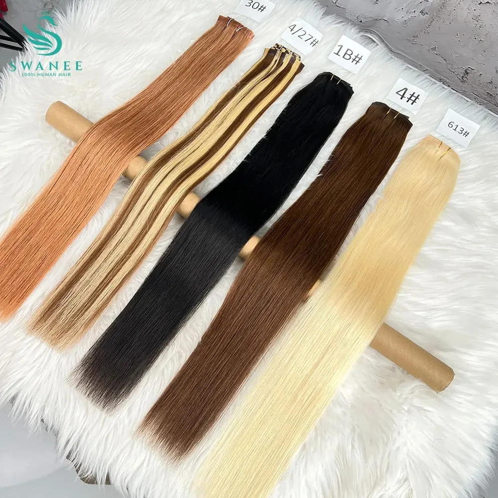 Clip in Hair Extensions Real Natural Hair Virgin Straight Set 7 Pcs/Set Vietnamese Clip in Human Hair Extensions — image 3