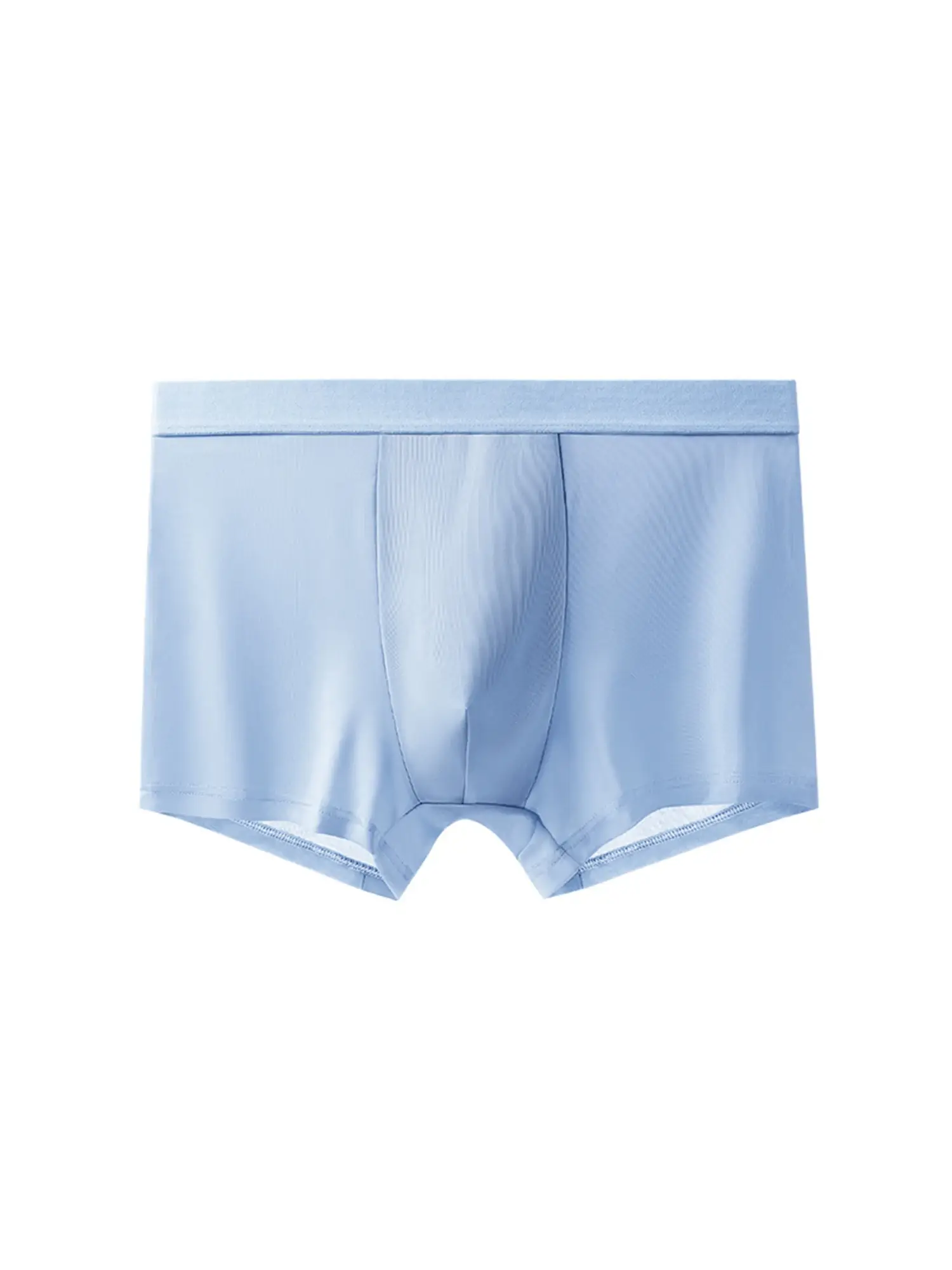 4pcs Luxury Summer Smooth Cool Satin-like Men's Boxer Shorts Underpants Breathable Crotch Male Underwear Panties Boxer Brifes