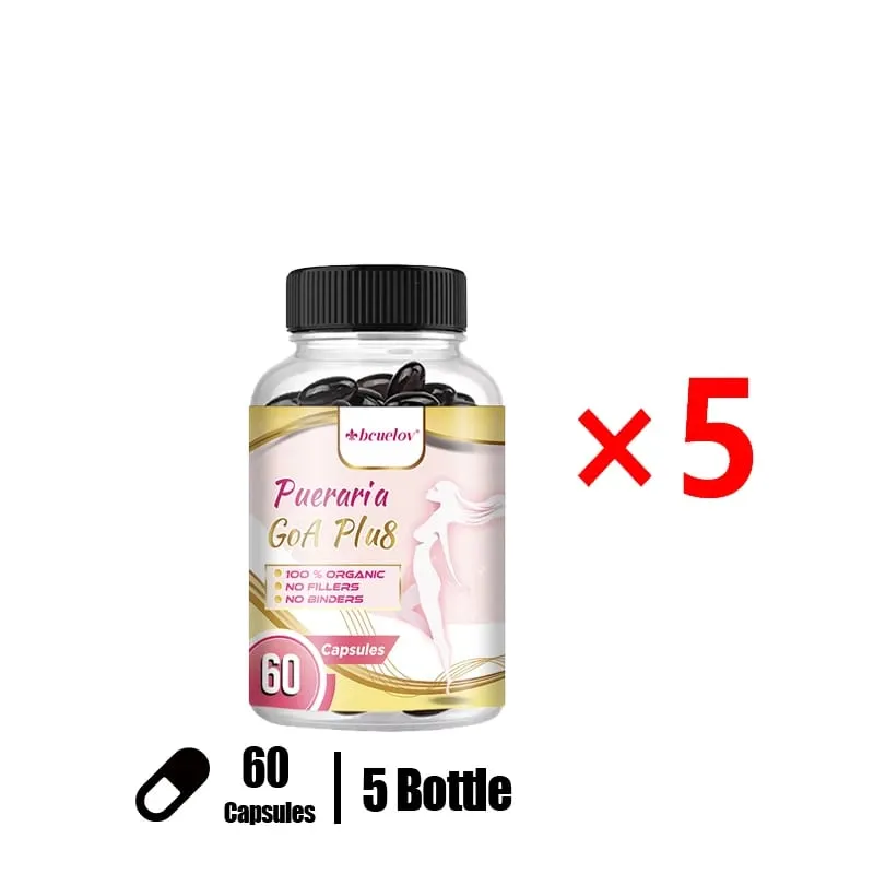 Pueraria Mirifica Capsules 500mg Help Breasts Firm Elastic & Curves Estrogen Balance Menopause Support & Skin Nourishment — image 9