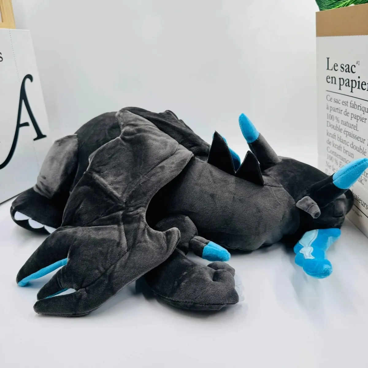 New Large 48cm Blue Sleeping Charizard Plush Doll Toys Super Soft Pokemon Stuffed Animal Anime Plush Pillow Floor/Sofa Cushion