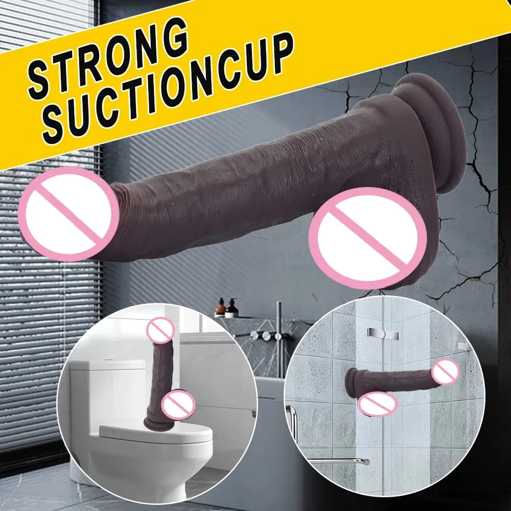Silicone Realistic Dildo Soft Pleasure Penis Masturbator Fantasy Prostate Massager Vaginal Anal Dilator Adult Sex Toys for Women