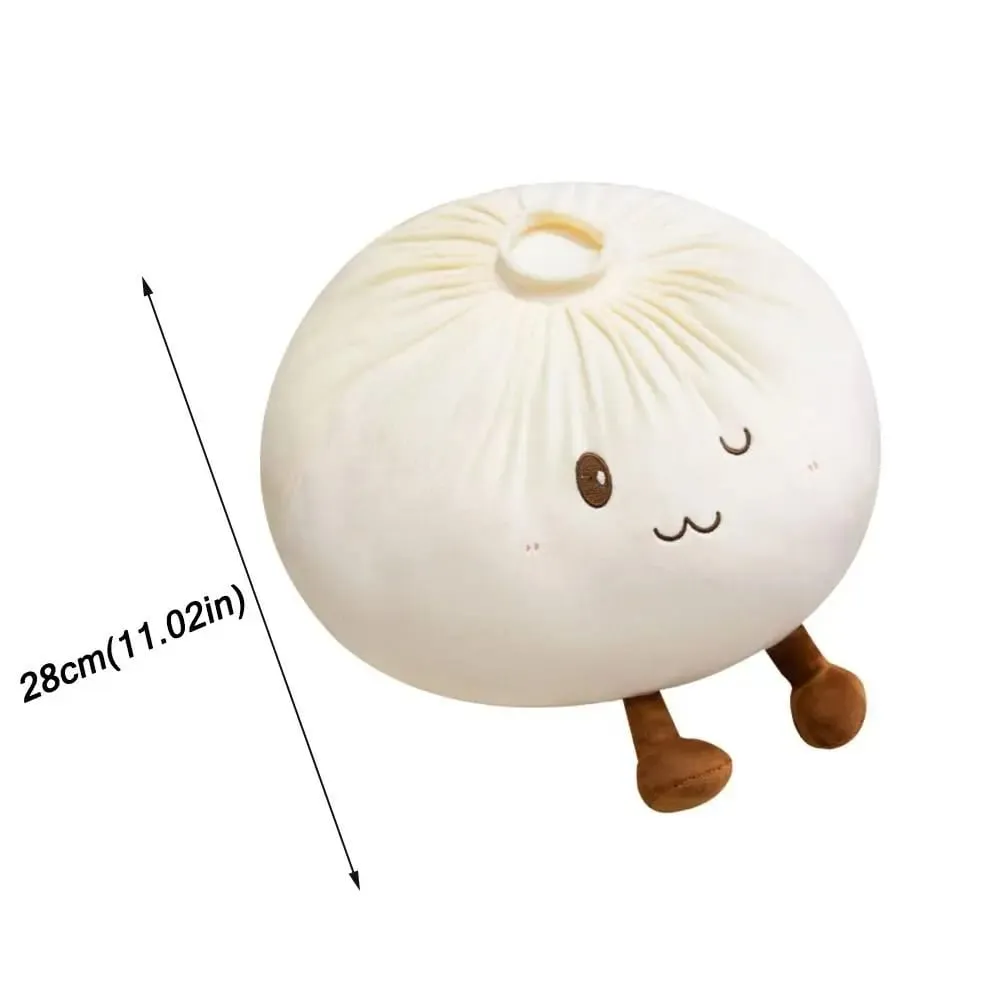 Super Soft Material Steamed Bun Pillow PP Cotton Filled Stress Relief Dumpling Fluffy Comfortable Sofa Cushion Play
