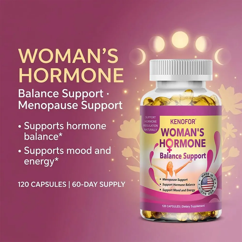 Women’s Menopause Support Supplement Enhancing Hot Flashes Night Sweats Mood Swings & Fatigue Supports Daily Wellness