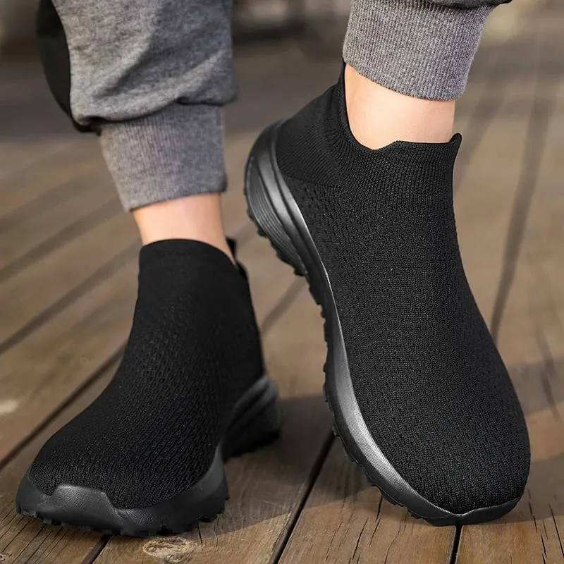 High Quality Sneakers Men Comfortable Breathable Lightweight Soft Wide Toe Non-slip Flat Socks Shoes Outdoor Casual Sports Shoes — image 3
