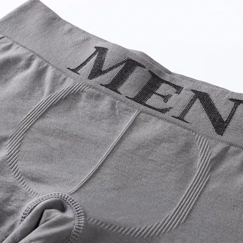 5 Pcs Men’s Boxer Briefs High Elastic Breathable Underwear Soft Cotton Stretch Shorts Comfortable Plain Color Panties 3256812862724852