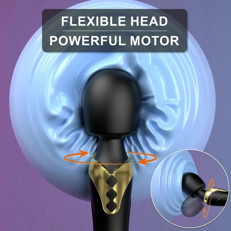 Powerful AV Magic Wand Dildo Vibrator Clitoris Stimulator Vagina Massager G Spot Masturbator Adult Sex Toys for Women