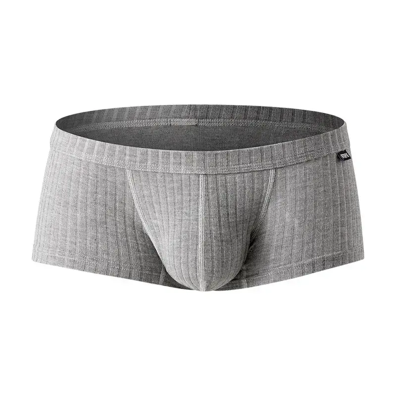 6Pack Mens Underwear Low Rise Boxer Briefs Single Layer U Convex Pouch Underpants Breathable Boxers Pack for Men — image 4