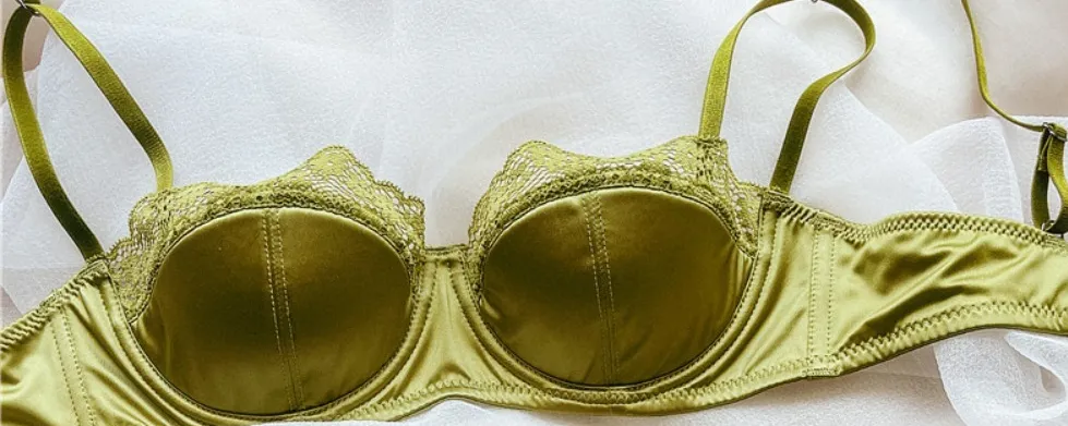 Women Half‑Cup Lace Underwire Bra Set Thin Sexy Minimizer Bra Push Up Anti‑Sag Side Support Hide Armpit Fat Ladies Lingerie S-XL — image 14