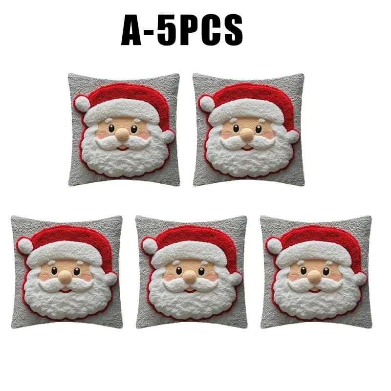 Christmas Character Cushion Cover Snowman Reindeer Digital Print on Stretch Fabric for Festive Home Decor — image 18