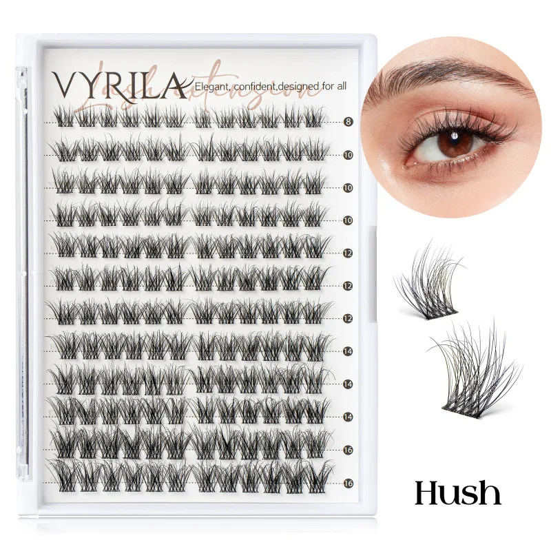 Individuální řasy Cluster C Curl Mix Shluky řas 3D Wispy DIY prodloužení řas 0,1 mm Super tenký pásek Obnovitelné přírodní řasy