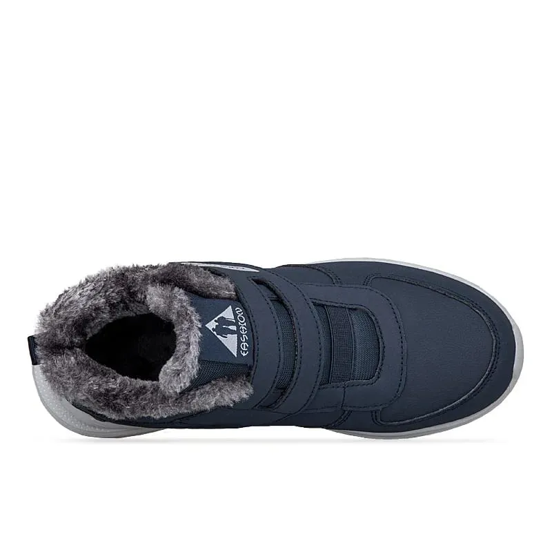 Winter Plush Ankle Orthopedic Sneakers Adjustable Diabetic Shoes Walking Shoes Sports Hook and Loop Swollen Feet Thumb Eversion
