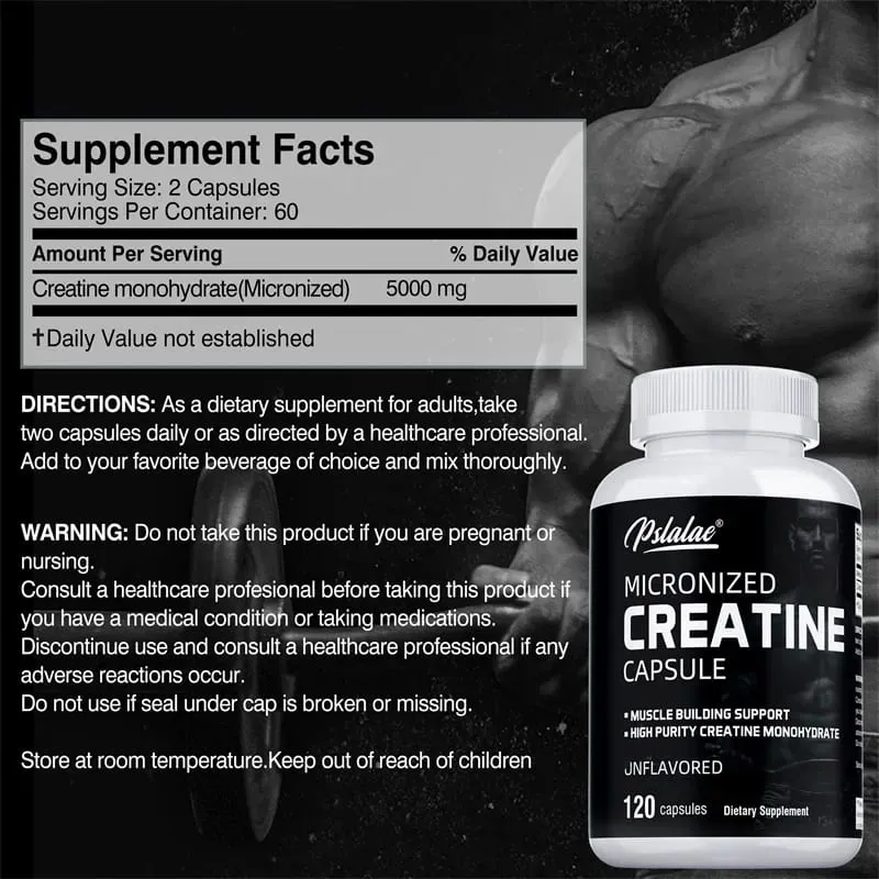 Creatine Monohydrate - 5000 Mg Per Serving Pre-workout Creatine To Help Build Muscle Enhance Energy and PerformanceSupplements — image 4