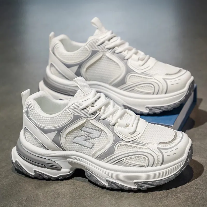 2025 New Thick - Soled Height - Increasing Men's Sneakers Retro Style Mesh Breathable Versatile Casual Shoes