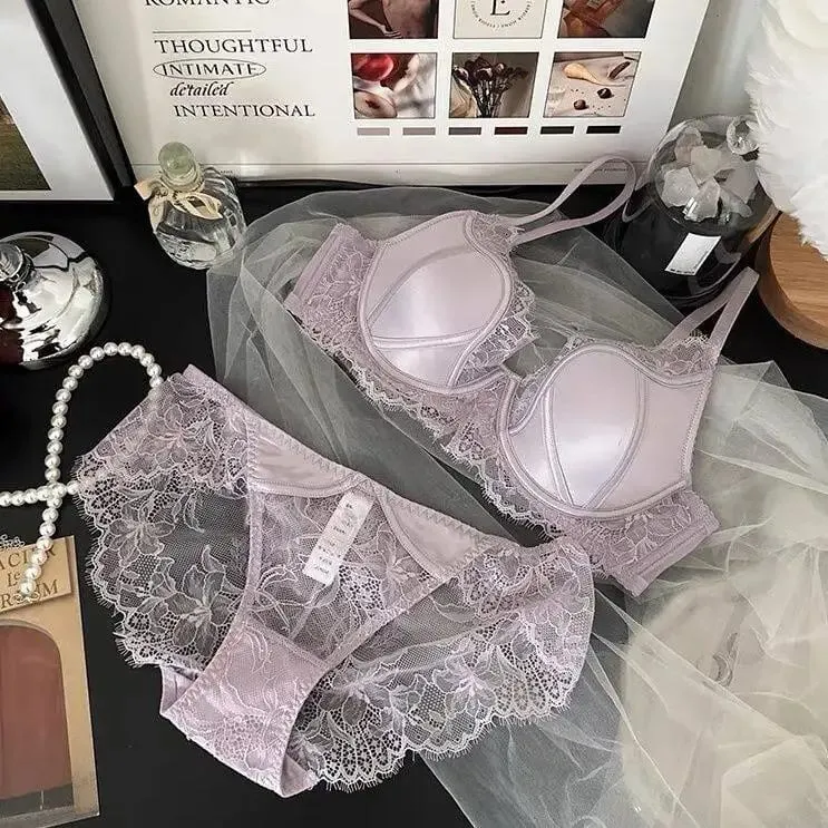 Black Purple French Lace Lingerie Full Bust Minimizer Bra Reduce Breast Size Lift Shape Prevent Sagging Sexy Push Up S-XL 32-38