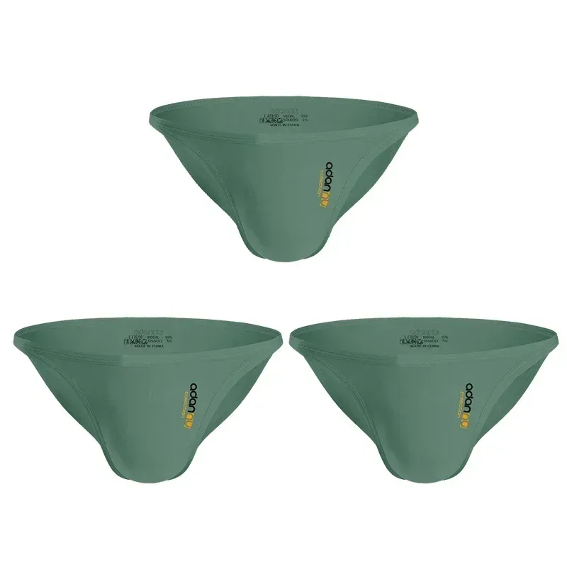 Men Modal Low‑Rise Briefs Sexy Solid Color Simple Triangle Underwear Sports Breathable Comfortable Male Panties — image 30