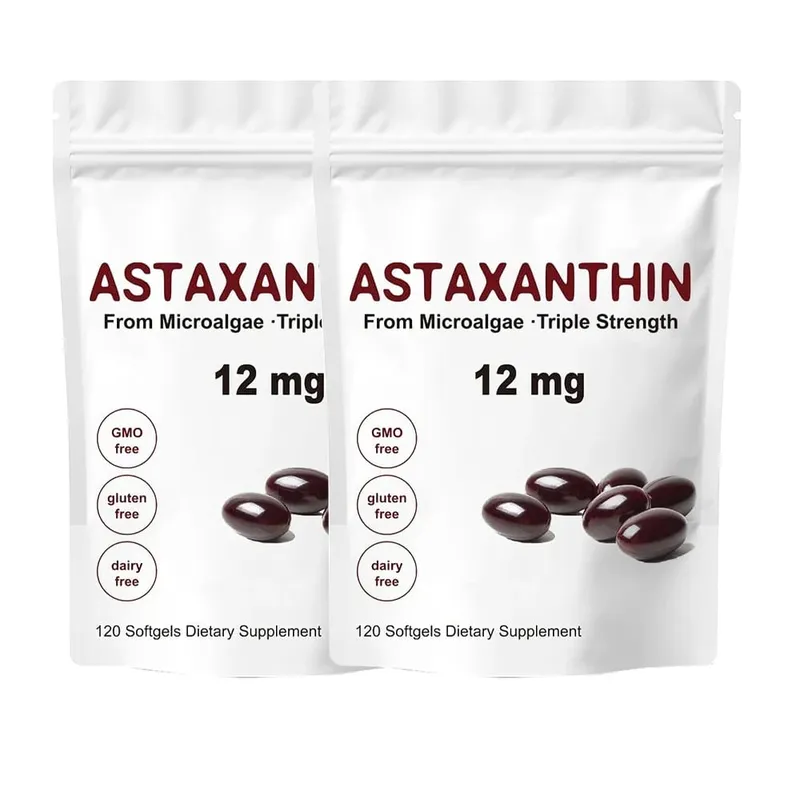 Astaxanthin 12mg 120 Softgels Triple Strength Premium Antioxidant Supplements Support Eye Skin Joint & Immune System Health — image 8