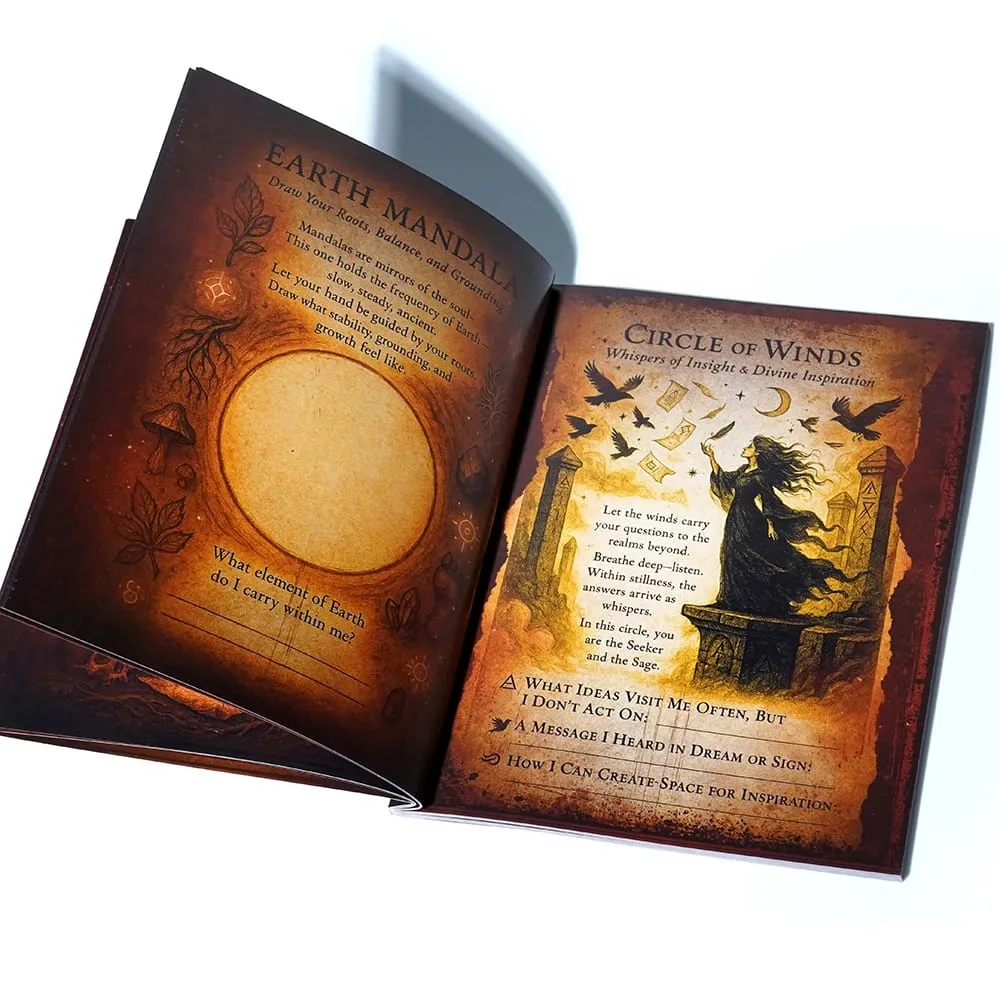 The Sacred Labyrinth a Witch's Self-Discovery Codex Explore 74 Pages of Mystieal Self-Diseovery Shadow Work Grimoire Growth Work