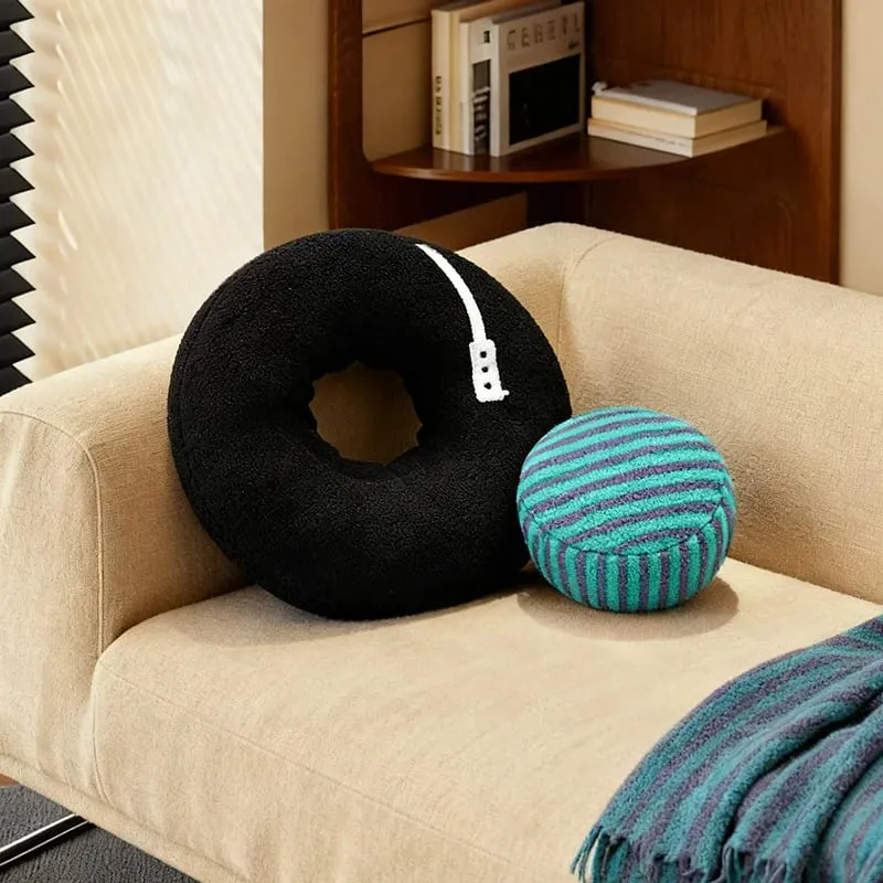 40cm Vinyl Record Shaped Pillow Retro Throw Pillow For Music Lovers Disc Party Creative Plush Cushion Record Sofa Couch Pillow — image 7