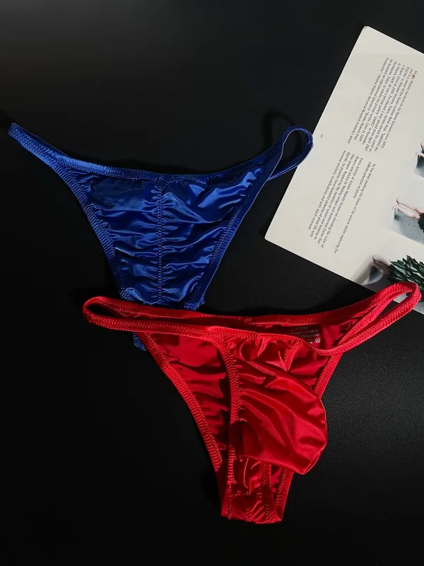 Underwear men's briefs personalized Shining underwear man black Red Blue party Underwear A888