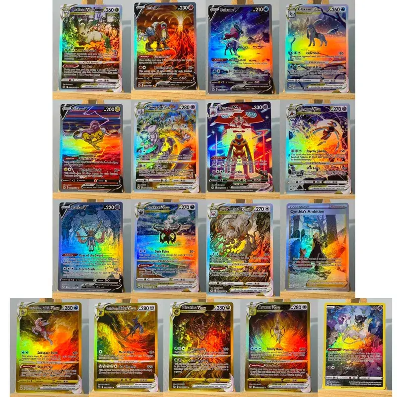 PRE PTCG5-001 Tcg proxy PKM Cards Vaporeon ex Espeon ex Rare Collection Battle Toys Gifts for Hobbies home play — image 9