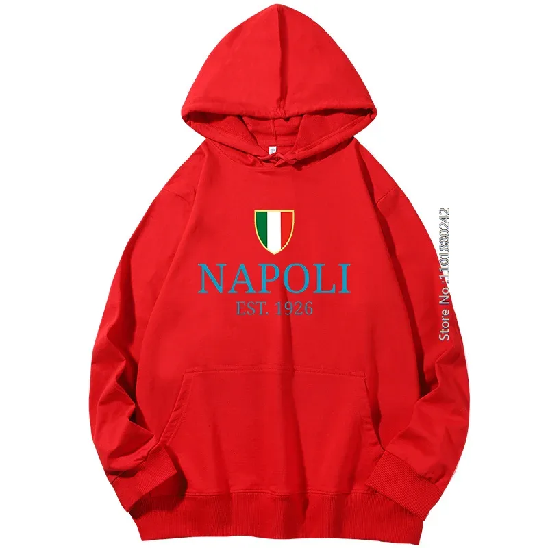 Italy Soccers Champions Napoli Souvenir Graphic Hooded Sweatshirts Spring Autumn New In Hoodies & Sweatshirts Men's Sportswear — image 3