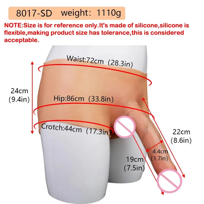 Silicone Strapon Lifelike Dildo Παντελόνι Φορητό συμπαγές μεγάλο πέος σεξ παιχνίδια για γυναίκες Λεσβίες Σεξ Ζευγάρι
