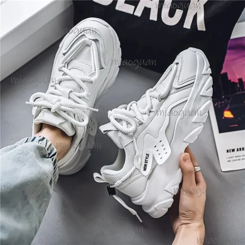 Men's Breathable Thick Soled Casual Sneakers Outdoor Running Footwears Four SeasonsTennis Male Soft Soles Comfort Footwears — image 6