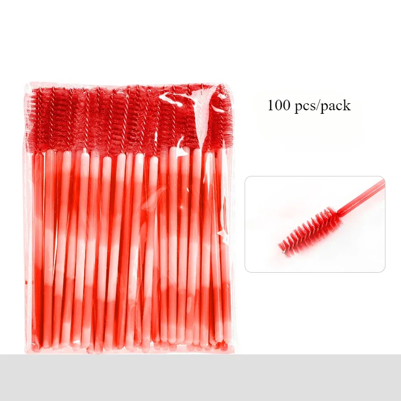 100PCS Eyelash Brush One-Off Disposable Eyelash Mascara Brushes Mascara Wands Disposable Lip Applicators liner Brushes Women — image 13