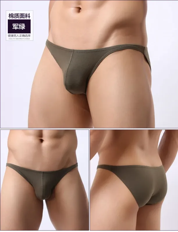 Pure Cotton Low-Waist Sexy Breathable Men's Briefs — image 15