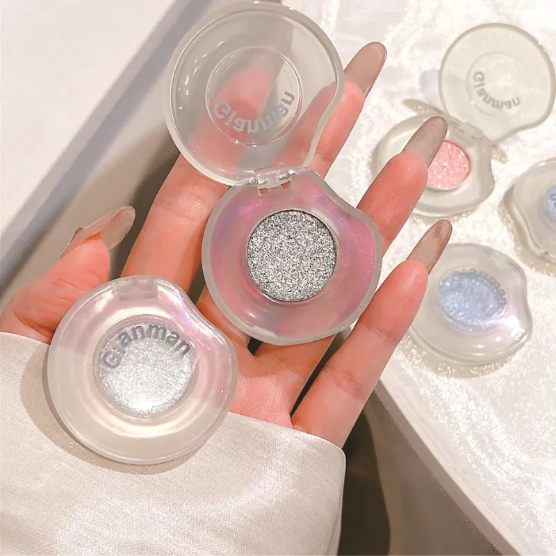 Diamond Chameleon Highlighter Contouring Palette Pearl Flash Discoloration Highgloss Sequin Sparkling Gradient Eye Shadow Makeup