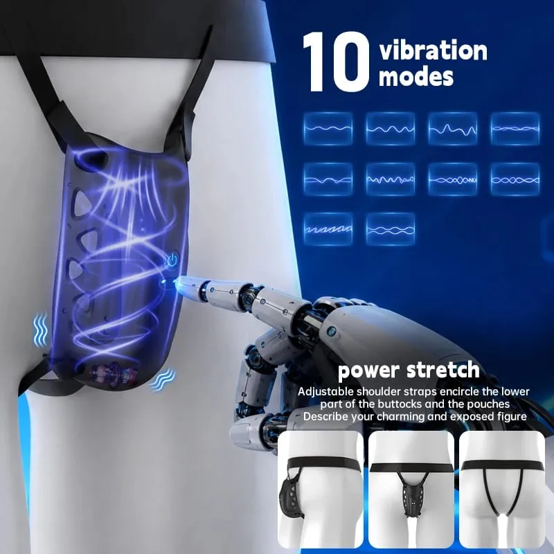 Wearable Penis Training Vibrator Male Penis Masturbator APP Control Vibrating Glans Trainer Testicle Stimulator Sex Toys Men — image 2