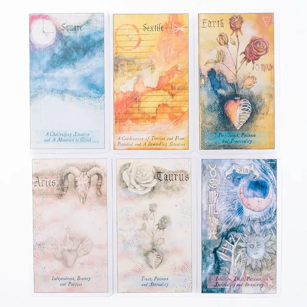 Heavenly Bodies 51Pcs Astrology Oracle Cards Deck for Fate Divination & Fortune Telling 10.4x6.1cm Board Game for Party Fun — image 5