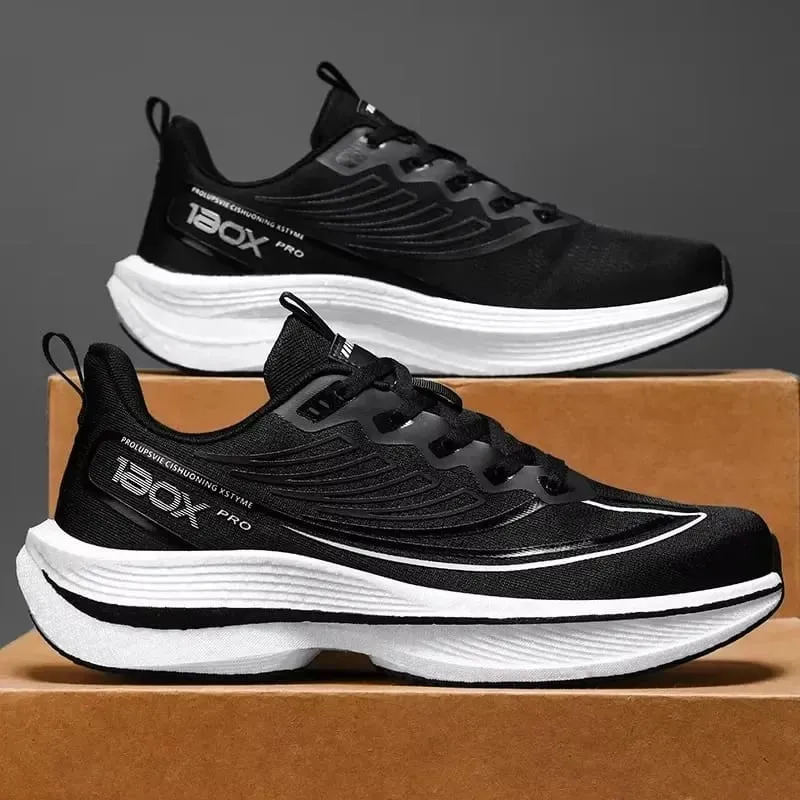 Men's Professional Running Shoes Ultra Lightweight Cushioning Sneakers Breathable Athletic Walking Sport Shoes — image 1