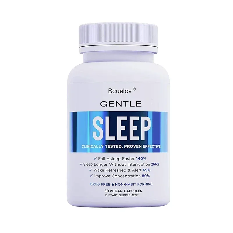 Sleep Supplement - with Magnesium Combats Nighttime Sleep Restores Sleep Quality Prolongs Sleep Time and Relieves Stress