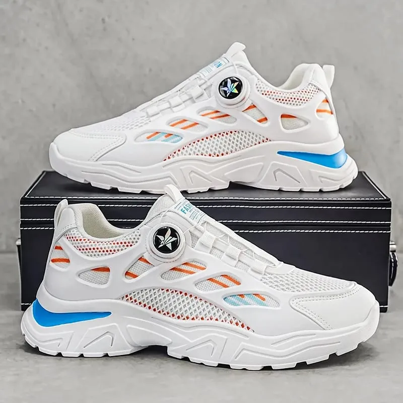 Men's Summer Breathable Sneakers Versatile Dad Shoes Casual Footwear New Student 2026 Rotate the Button