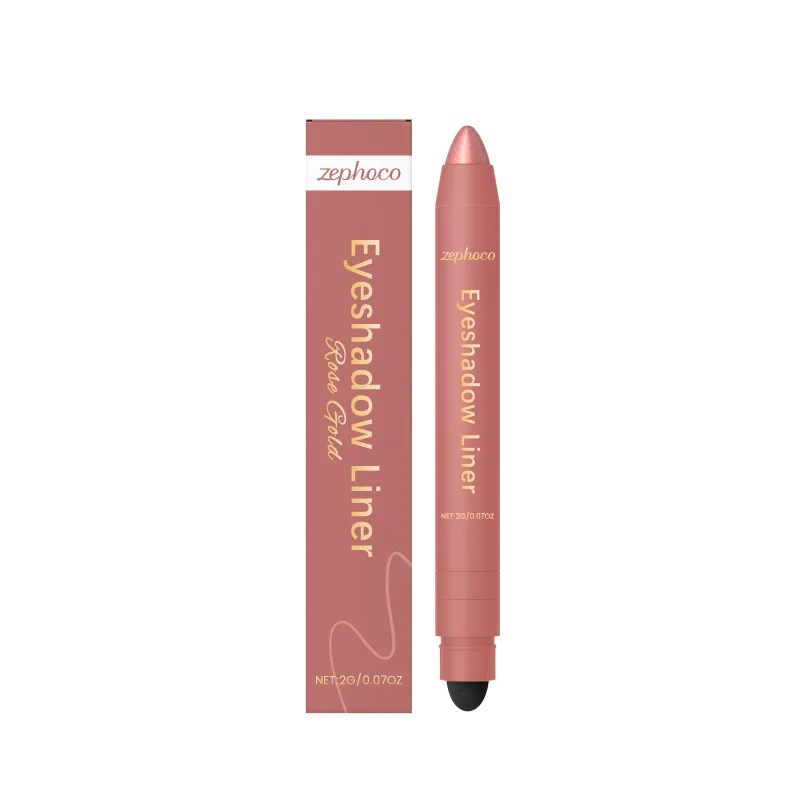2 In1 Eyeshadow Liner Pen Matte Black Brown Waterproof Natural Long Lasting Silky Smooth Color-Rendering Professional Eye Makeup
