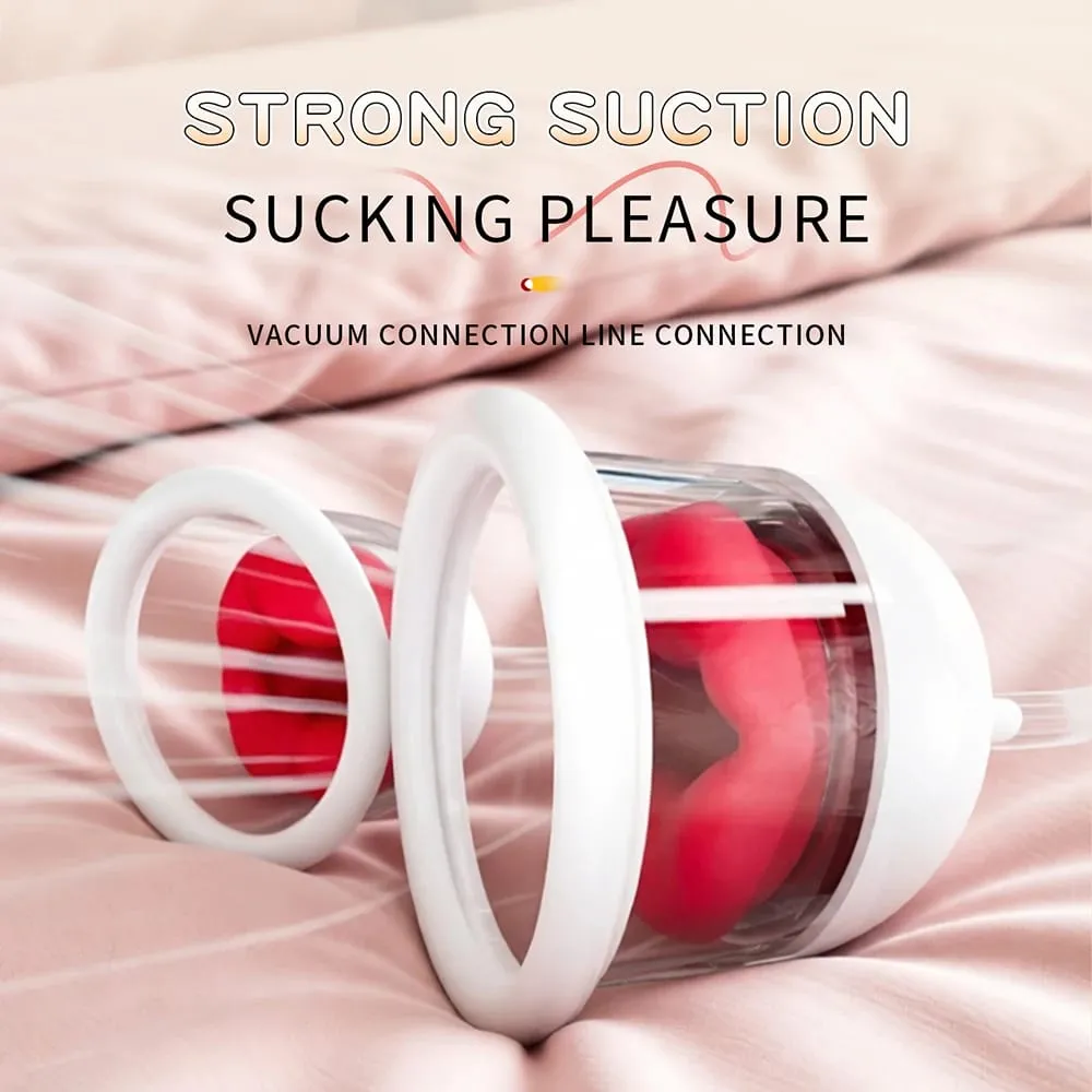 Portable Nipple Licking Sucking Vibrator 10 Frequency Breast Massager Clitoral Bite Vibrating Sex Toy for Female Masturbation — image 3