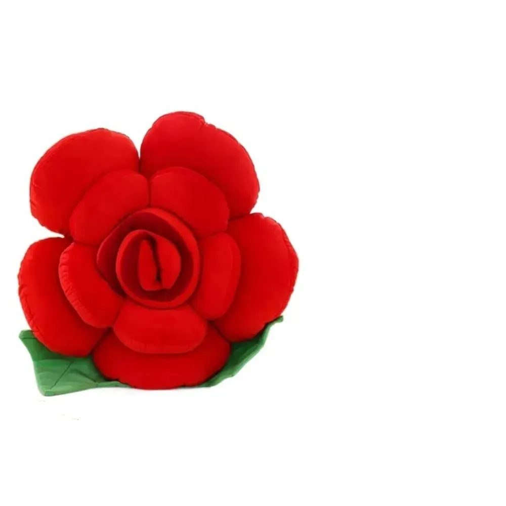New Large Rose Shaped Pillow Simulated Colorful Sofa Flower Cushion Plush Car Interior Cushion Wedding Party Supplies