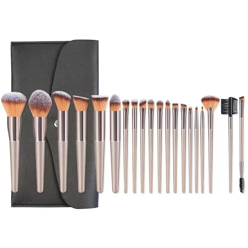 Gift Bag Of 24 pcs Makeup Brush Sets Professional Cosmetics Brushes Eyebrow Powder Foundation Shadows Pinceaux Make Up Tools — image 12