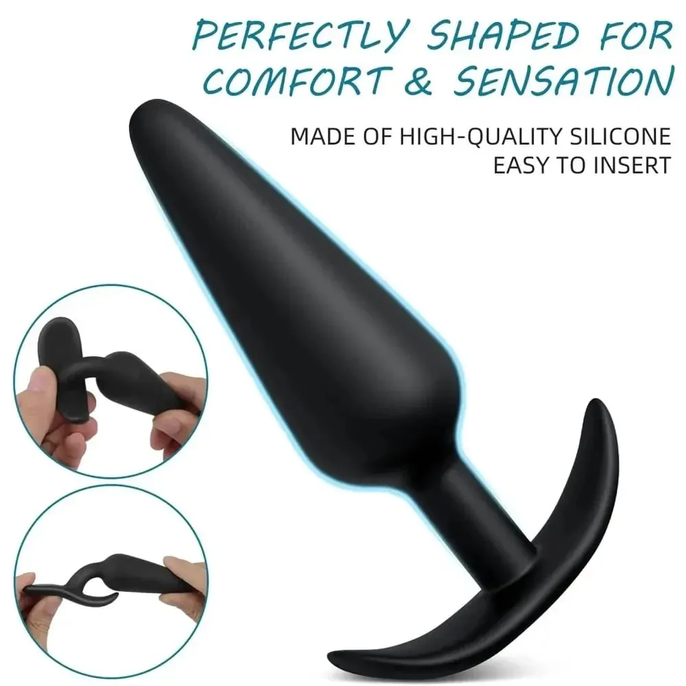 Plug Anal en forme de T en Silicone souple, 3 tailles, stimulateur Anal, jouets sexuels anaux pour hommes/femmes, masseur de Prostate, entraîneur